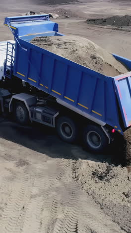 dump truck loading sand/gravel