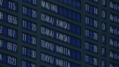 flight schedule at the airport