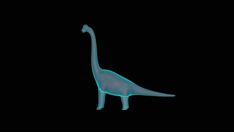 Ein-Wunderschönes-3D-Brachiosaurus-Hologramm-Plattenspieler-Rendering