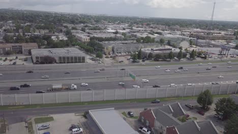 aerial view of the interstate