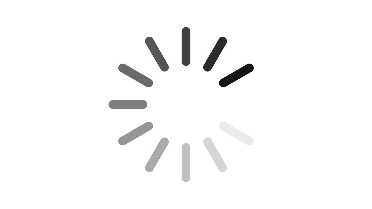 icono de carga animado simple aislado