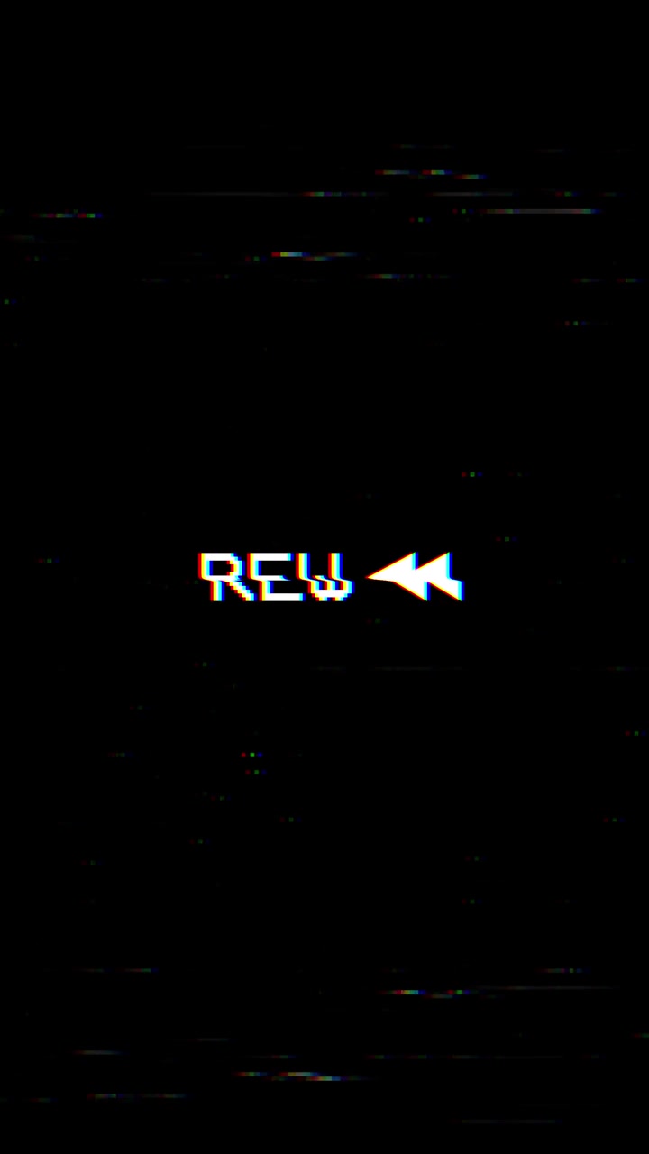 Layar Mundur VHS dengan Efek Glitch