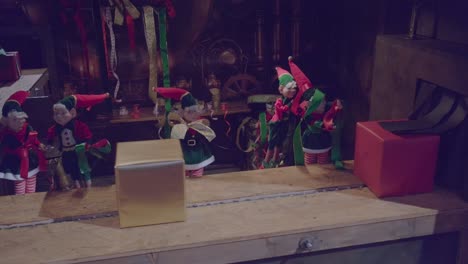 elf workshop with gifts passing by in schilliger in gland switzerland
