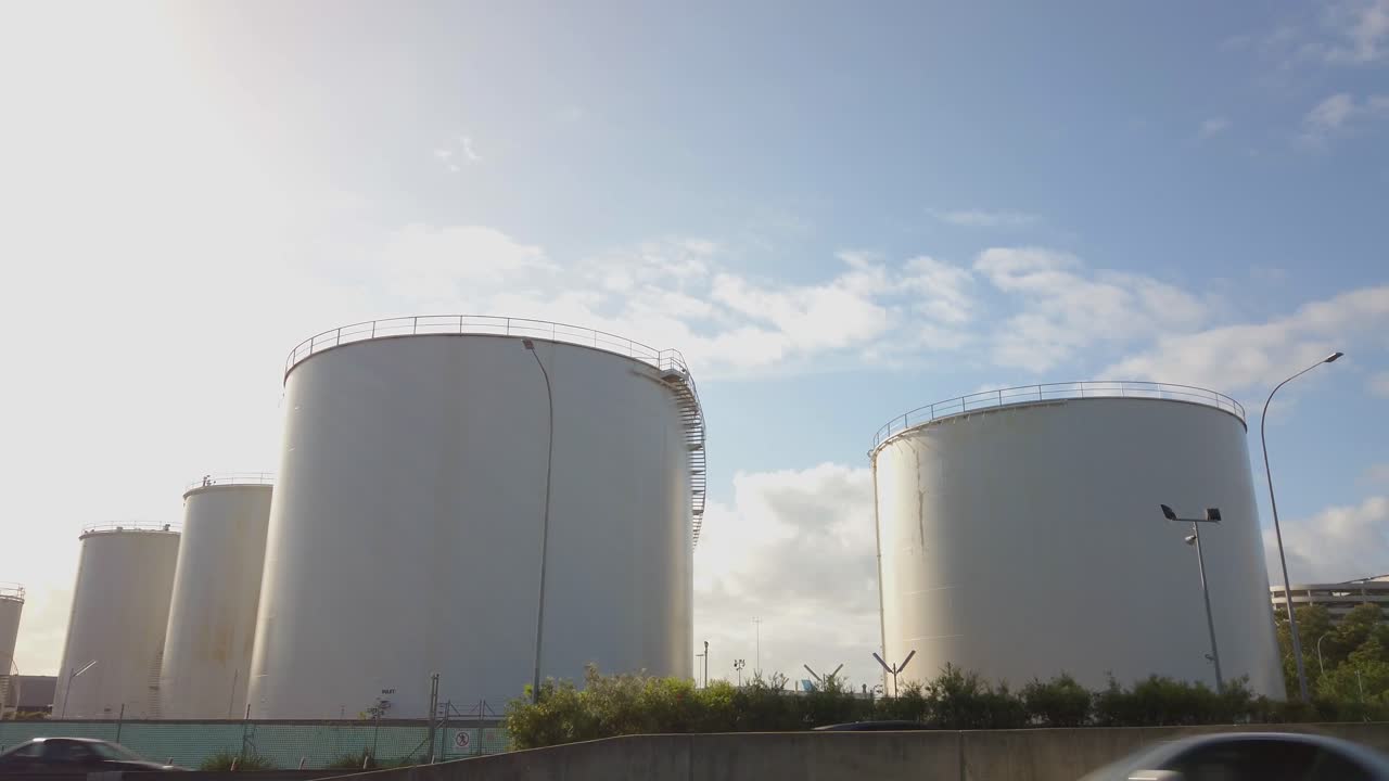 Static view of water storage tank at the international airport