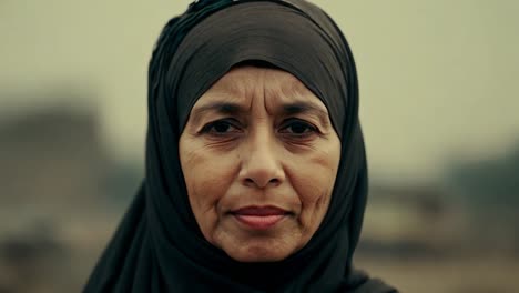 portrait of a woman wearing a hijab