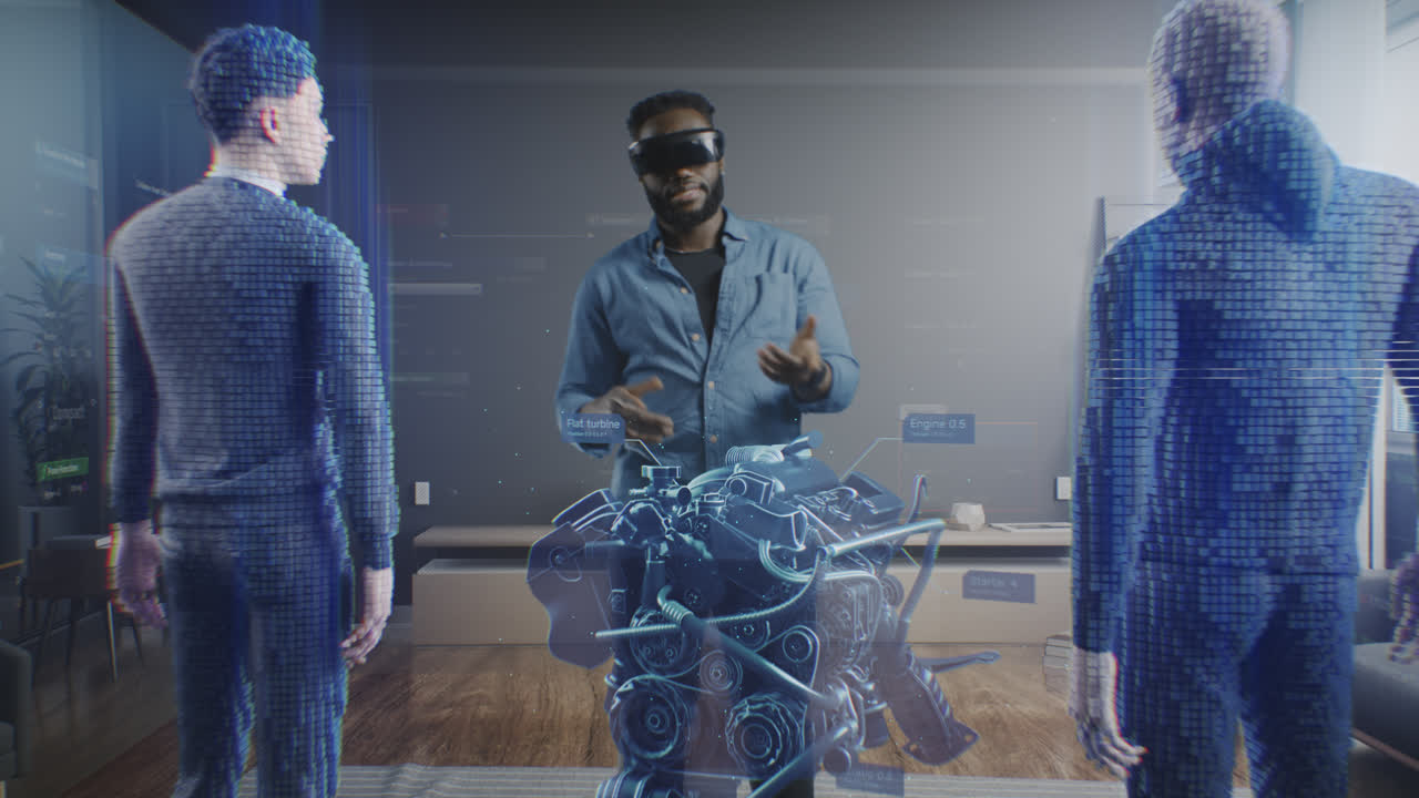 Virtual Reality Engine Design Demonstration