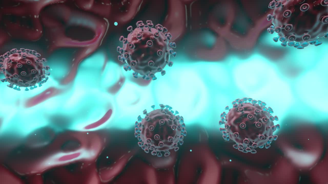 y la infección por coronavirus, concepto médico, renderización en 3d.