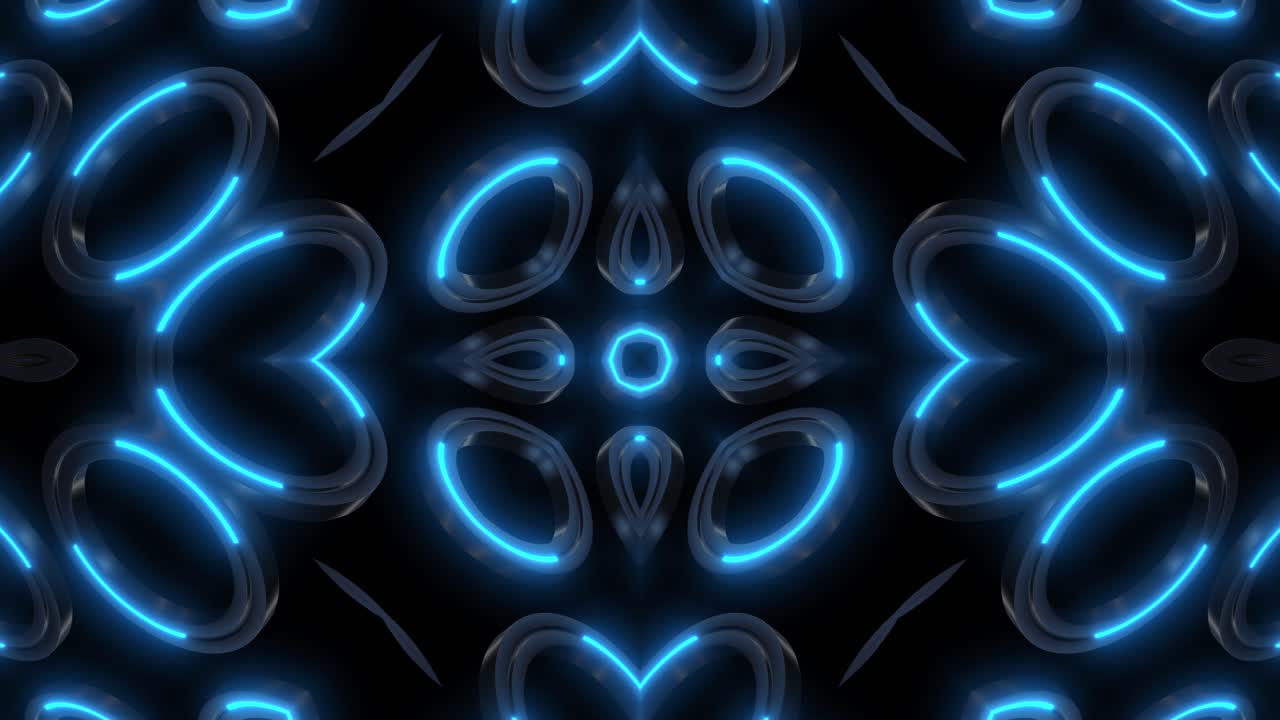 Abstract Neon Geometric Pattern