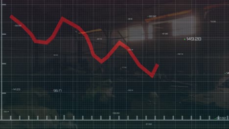 animación del procesamiento de datos sobre el vertedero de basura