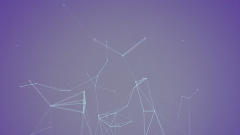 animación digital de la red de conexiones flotando contra un fondo de gradiente azul