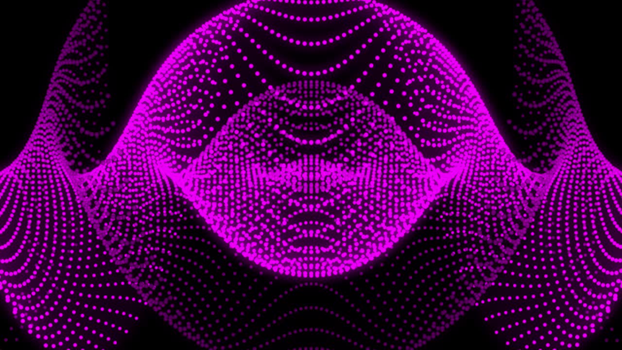 Pink color Dot Shape Pattern animation motion graphics