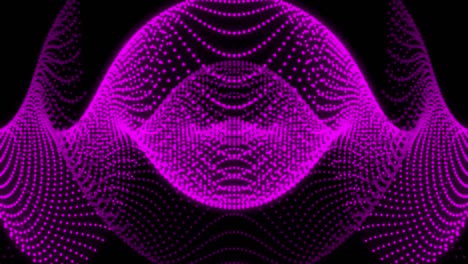 patrón de forma de punto de color rosa animación gráficos de movimiento