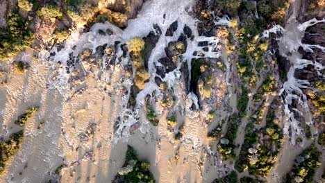 sunrise in waterfall epupa falls, northern namibia