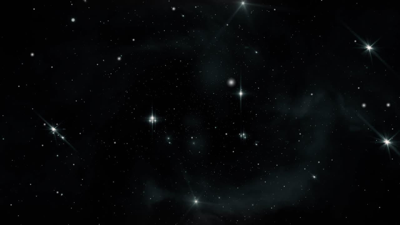aglomerados de estrelas de orion 4k movendo-se no universo