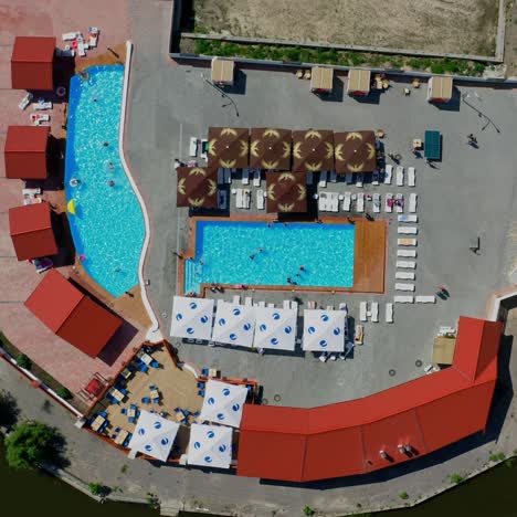 vacation in pool resort