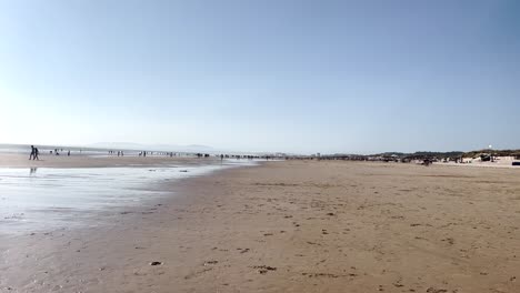 Lisbon,-Portugal,-beach-near-Lisbon,-Caparica-coast-beaches