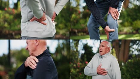 senior people with body aches
