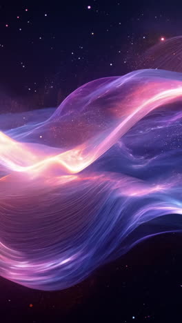 a colorful, swirling galaxy of purple, blue, and orange. the colors are vibrant and the shapes are fluid, creating a sense of movement and energy. the image evokes a feeling of wonder