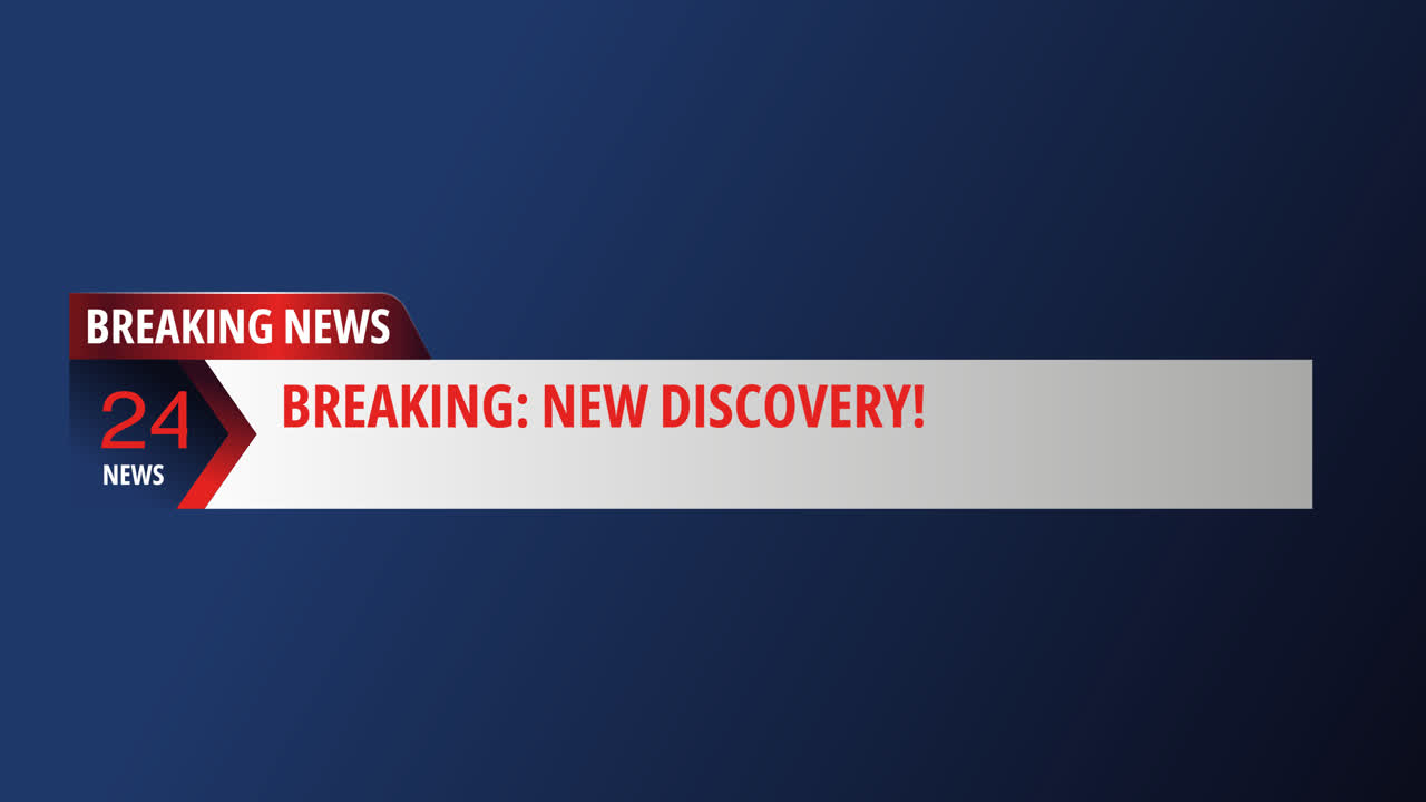 브레이킹 뉴스 배너 디자인의 모션 그래픽