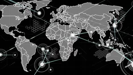 Animation-of-network-of-connection-over-world-map