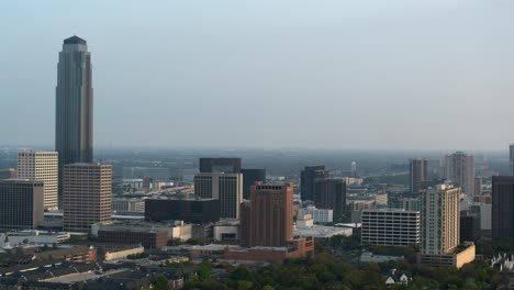 Establishing-drone-shot-of-the-Uptown-area-of-Southwest-Houston-also-known-as-the-Galleria-area