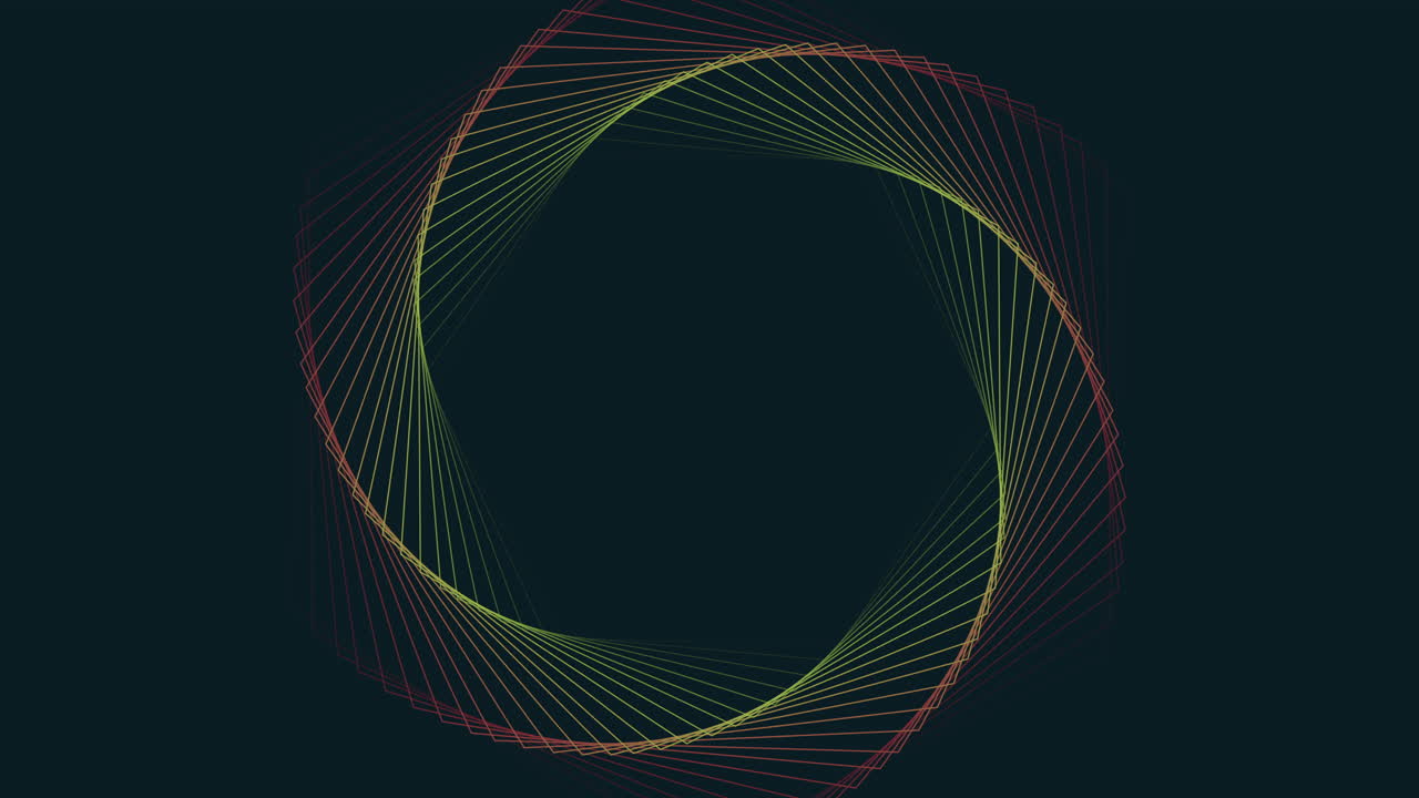 Futuristic and abstract geometric lines in dark space