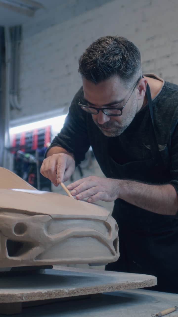 escultura de modelos de automóviles