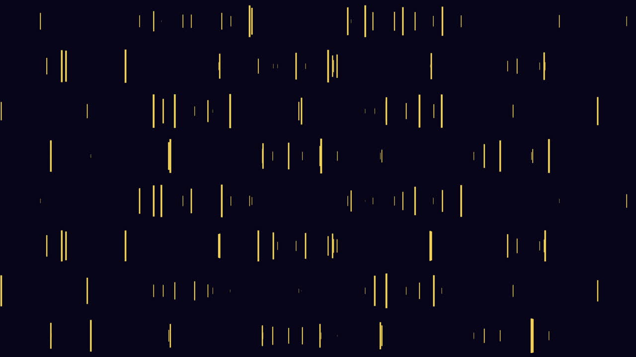 어두운 배경 위에 다양한 길이의 초록색 선의 추상적인 패턴