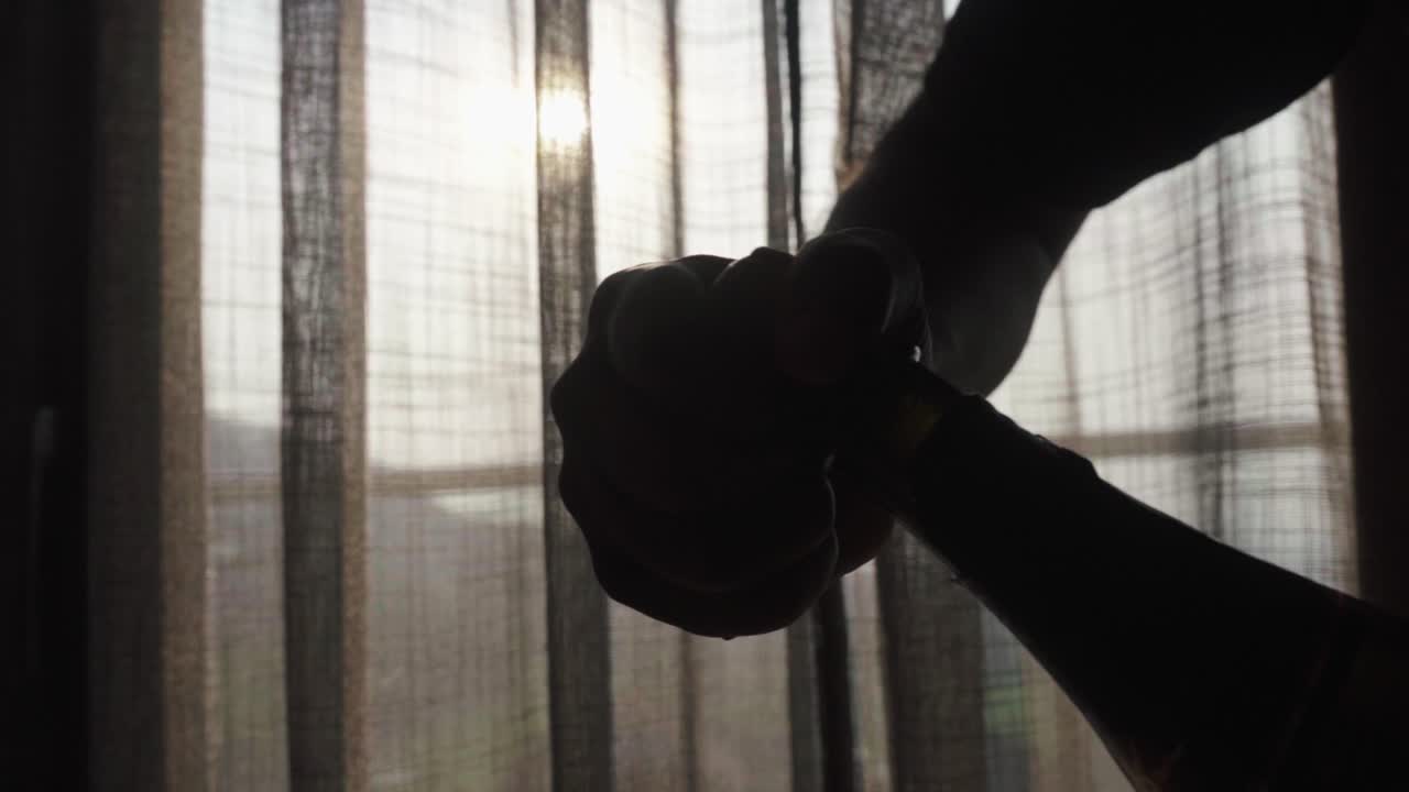 champagne bottle opening cinematic video