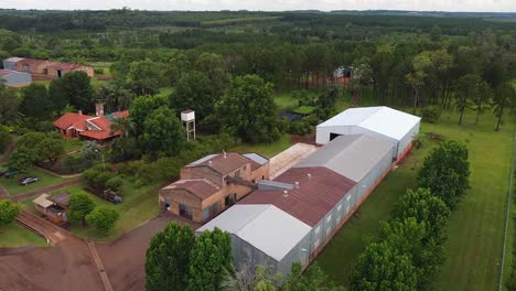 Yerba-Mate-Factory-On-Rural-Landscape-In-Apostoles,-Misiones,-Argentina