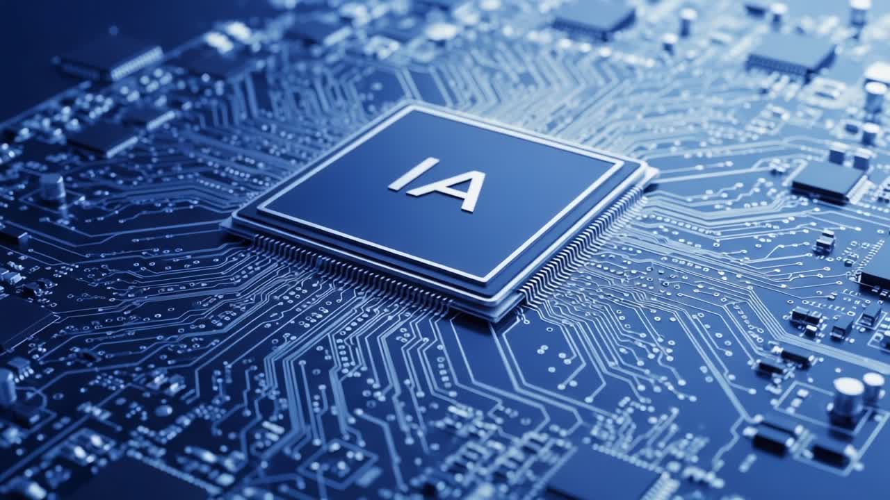 Exploring Advanced Technology: A Close-Up View of a Modern Microprocessor and Its Circuitry, Highlighting the Complexity of Integrated Circuits and Their Functions