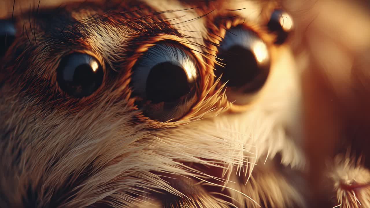 A Close-Up Exploration of a Spider's Intricate Eye Structure Revealing Stunning Details of Nature's Design
