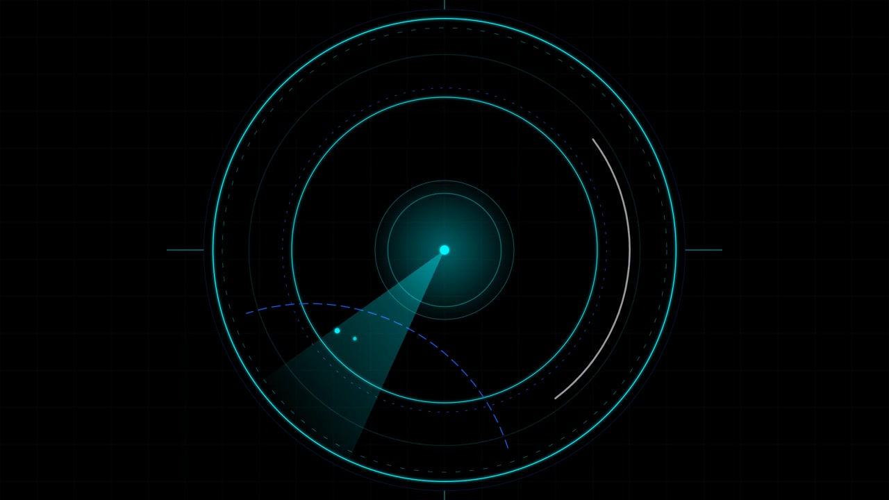 Schermo Radar Digitale in Scansione per Obiettivi