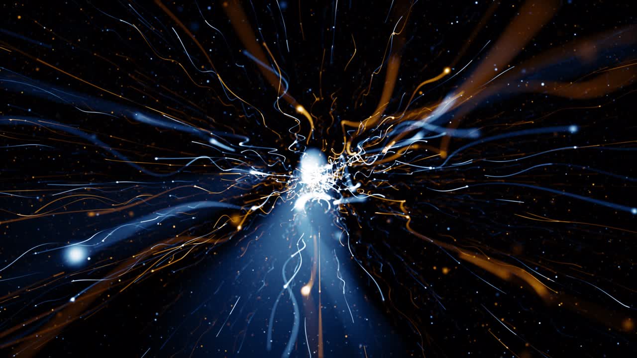 입자 먼지 추상적인 빛 보케 모션 제목 영화적 배경 루프