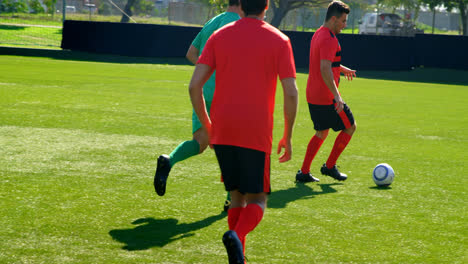 players playing soccer in the field 4k