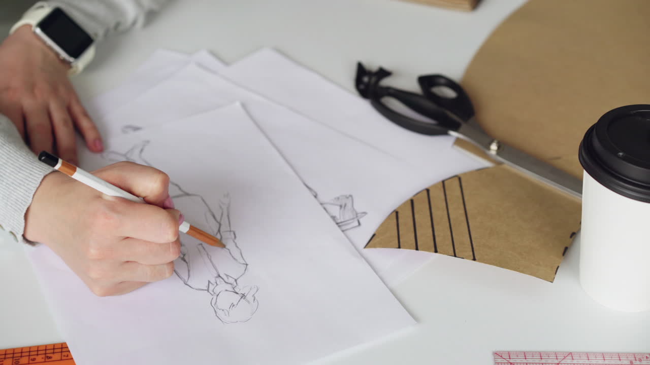 Fashion Designer Sketching