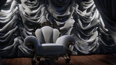 luxurious-theater-curtain-stage-with-chair