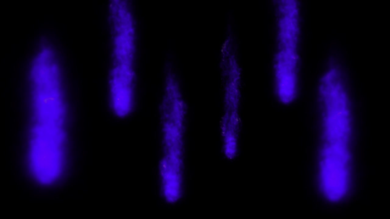 las partículas de color que soplan el humo animación gráficos de movimiento