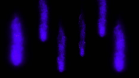 las partículas de color que soplan el humo animación gráficos de movimiento