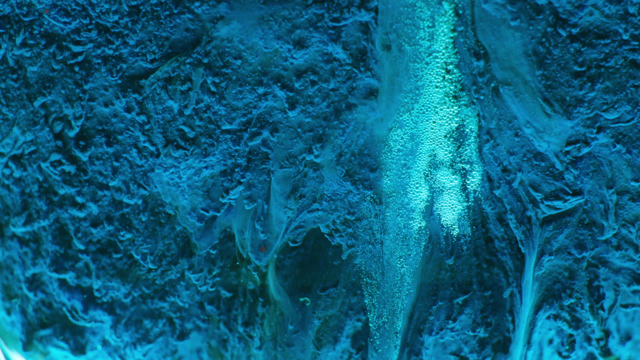 Abstract Blue Fluid Art