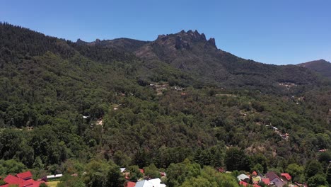 una vista de las peñas las monjas, espectaculares formaciones rocosas ubicadas cerca de la ciudad de mineral del chico, hidalgo