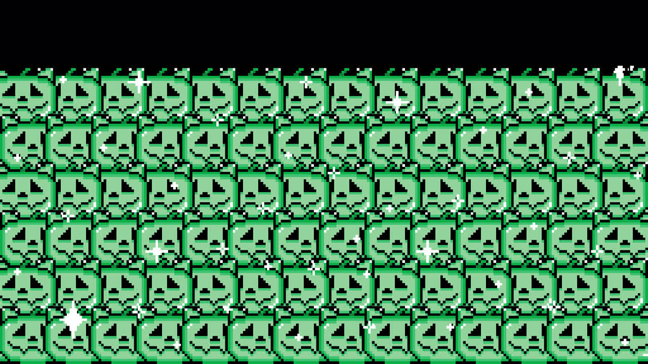 Pixel Halloween pumpkin cat Transitions. 1080p - 30 fps - Alpha Channel (6)