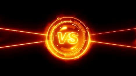 futuristic sports game loop animation. versus fight background. radar neon digital display. vs. game control interface element. battle fight sports competition.