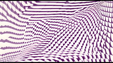 abstract wavy grid pattern in purple and white