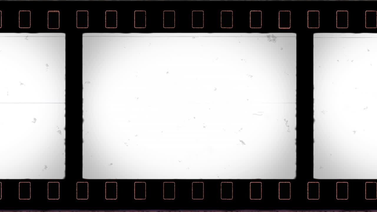 marco de película de vistavision 4k con agujero de engranaje y ruido, polvo, pelo, arañazos