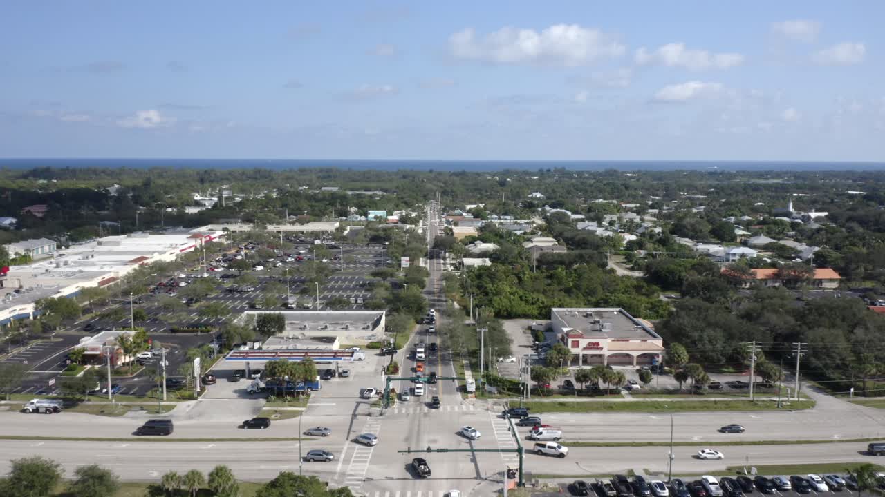 hobe sound, florida us1 intersección 4k antena