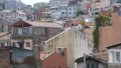 densely packed urban housing in istanbul