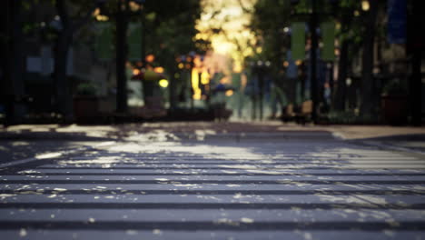 crosswalk on the road for safety when people walking cross the street