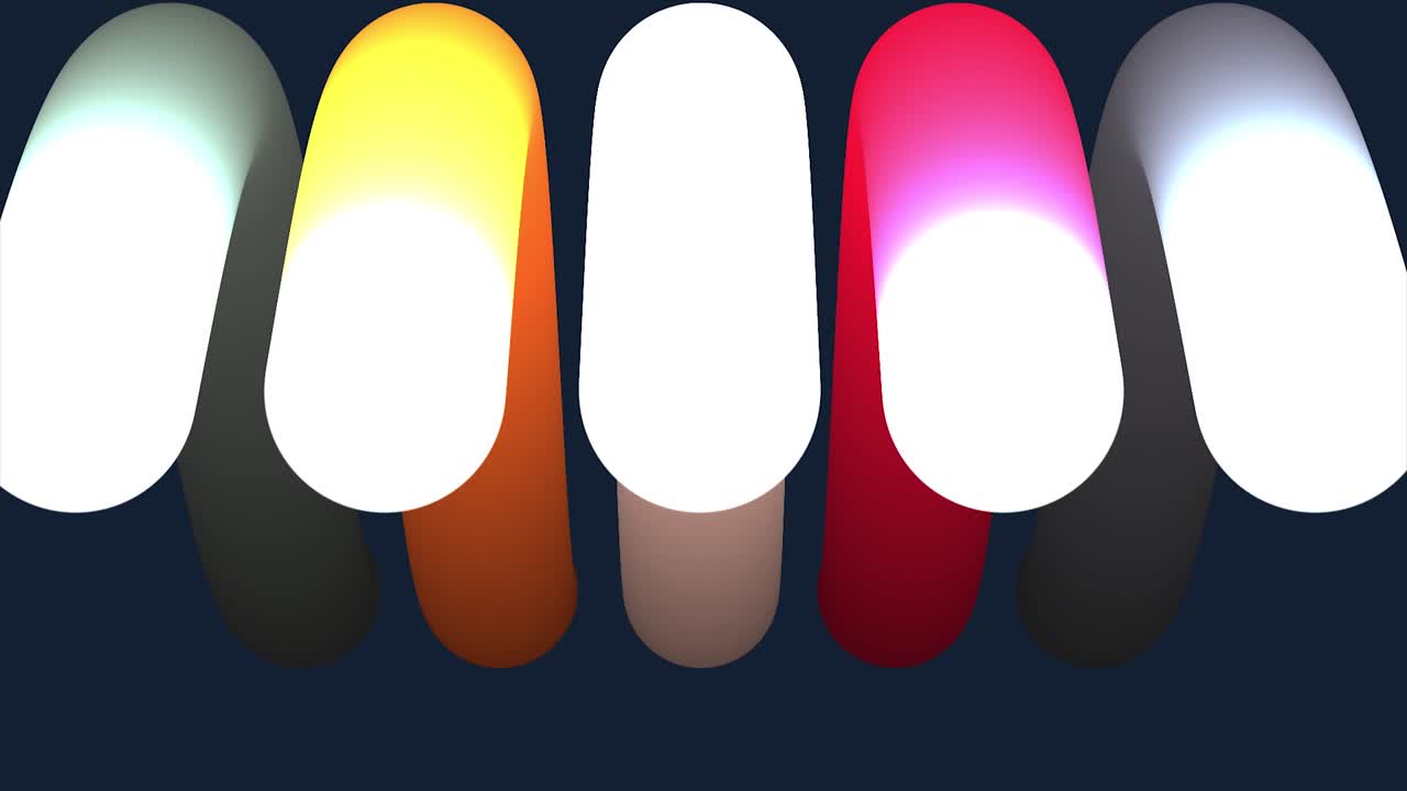 빛나는 하이라이트를 가진 추상적인 기하학적 모양