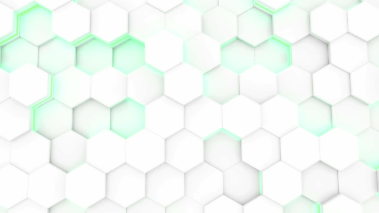 4K Abstract Tech Honeycomb Grid.